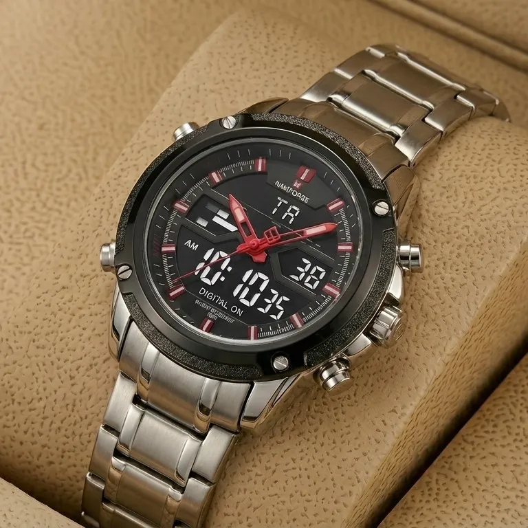 NAVIFORCE NF9050M Watch Chain Strap Analog & Digital
